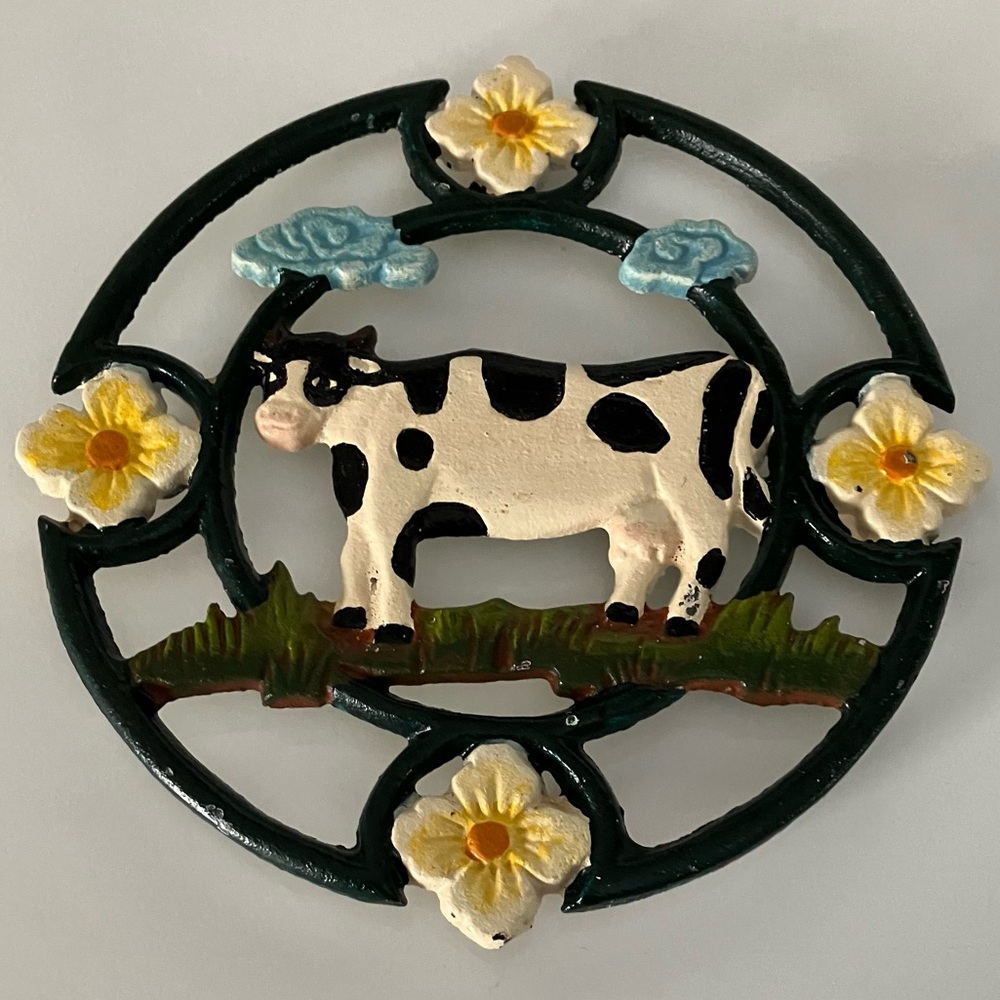Cast Iron Cow Trivet